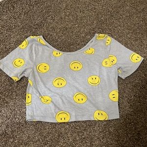 Smiley Crop Top